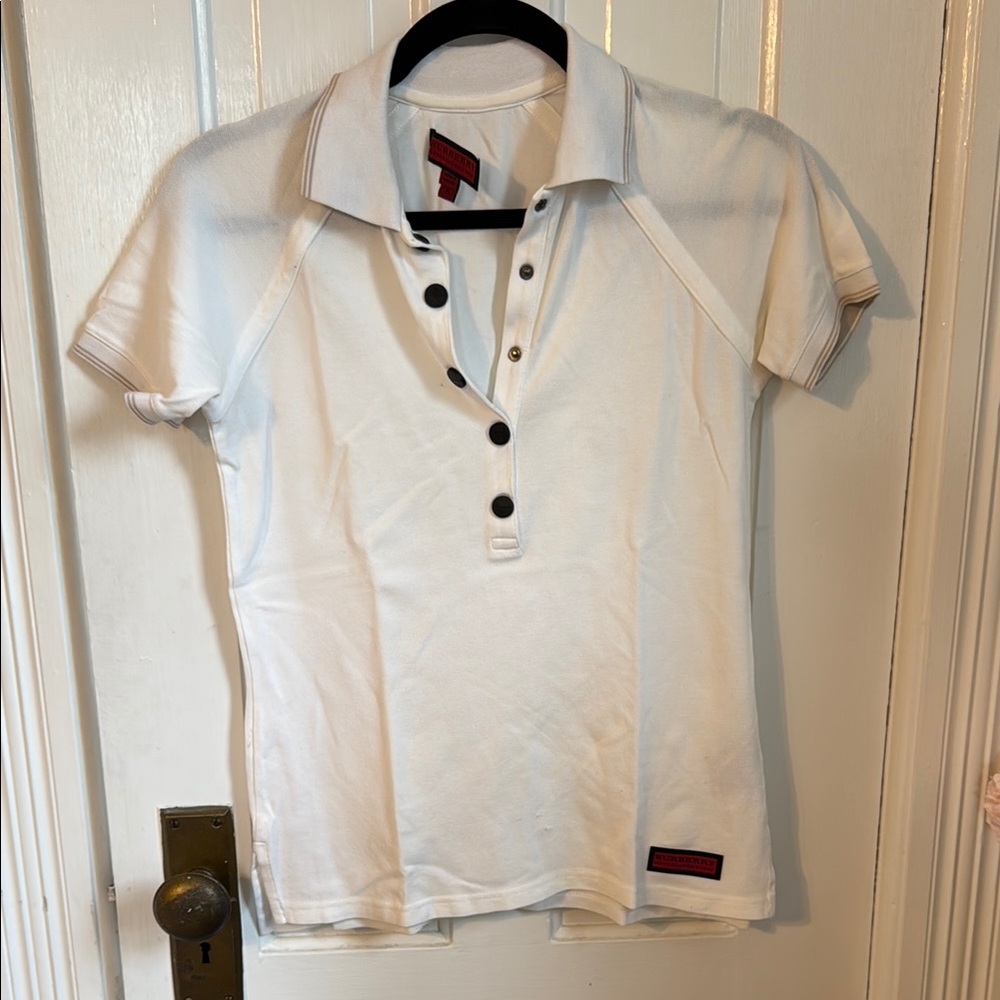 Burberry Classic White Polo Shirt